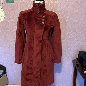 Athleta faux mink jacket XXS